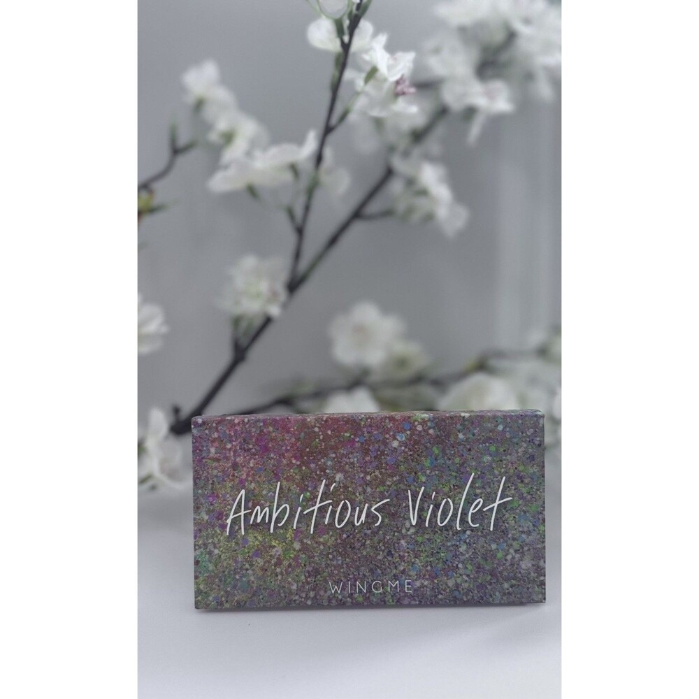 Wingme Cosmetics Ambitious Violet Eyeshadow Palette Shimmer Matte NIB